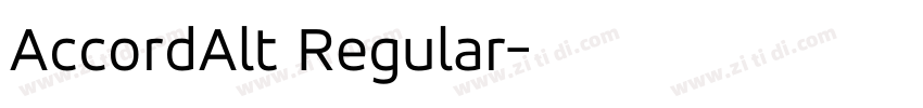 AccordAlt Regular字体转换